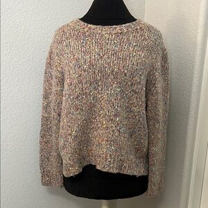 360 Sweater Italian Yarn Merino Wool Multicolor Knit Women's Sweater Size Medium